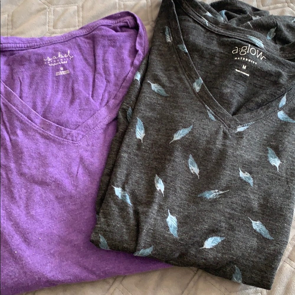 Bundle of maternity shirts